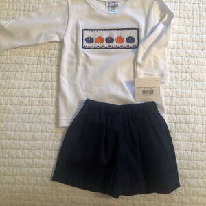 18M Ruth and Ralph Beau Chinoiserie Pumpkin Short Set